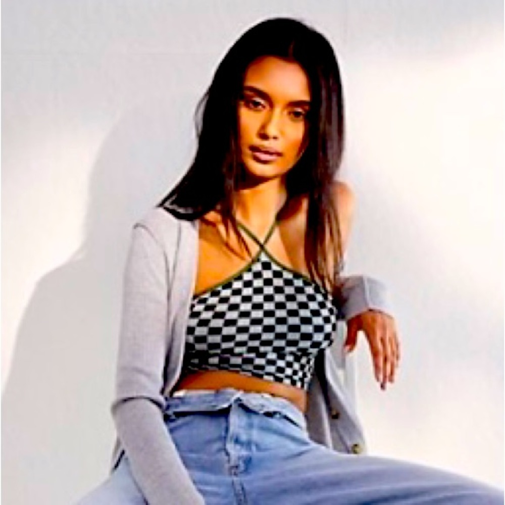 Double Checkin' Crop - WORE ONCE!